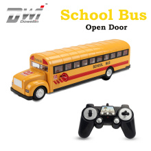 Dwi Dowellin Electric school bus with open door Remote Control rc bus toys